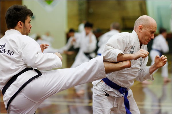 Rhee Tae Kwon-Do turning kick, March 2015, Kiara, Perth