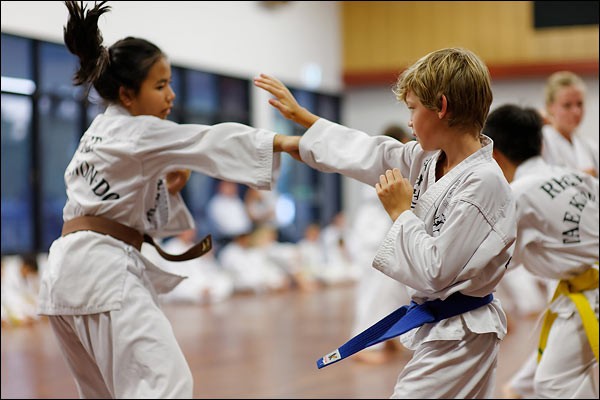 Rhee Tae Kwon-Do free sparring, March 2015, Nedlands, Perth
