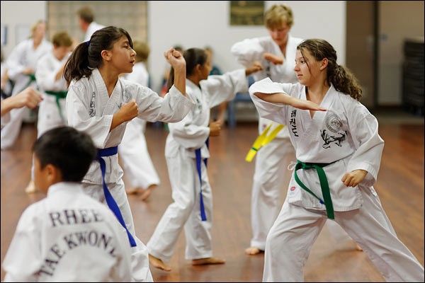 Rhee Tae Kwon-Do free sparring, March 2015, Nedlands, Perth