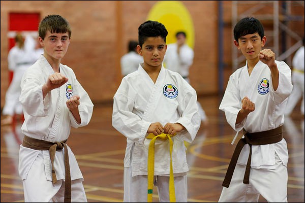 First Tae Kwon Do boys, January 2016, Perth