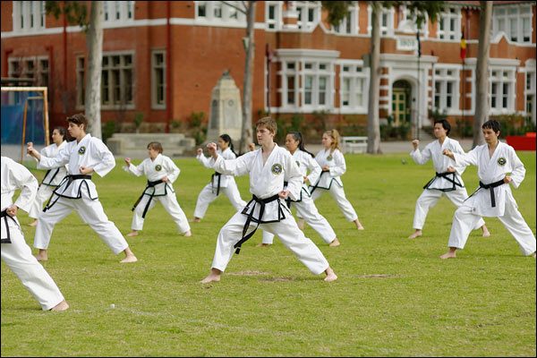 First Tae Kwon Do pattern, July 2016, Perth