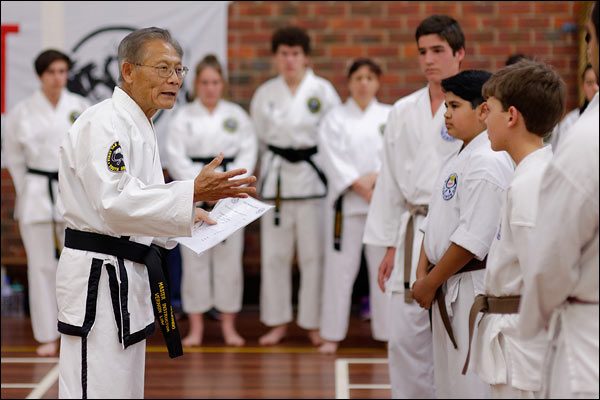 First Tae Kwon Do Master Vernon Low teaching, October 2016, Perth