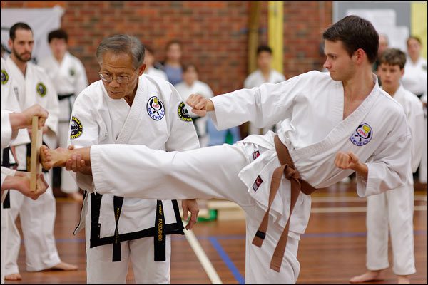 First Tae Kwon Do Master Vernon Low teaching, October 2016, Perth