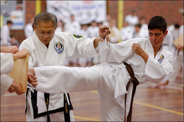 First Tae Kwon Do Master Vernon Low teaching, October 2016, Perth