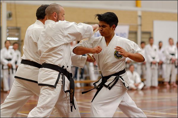 First Tae Kwon Do elbow strike break, December 2016, Perth