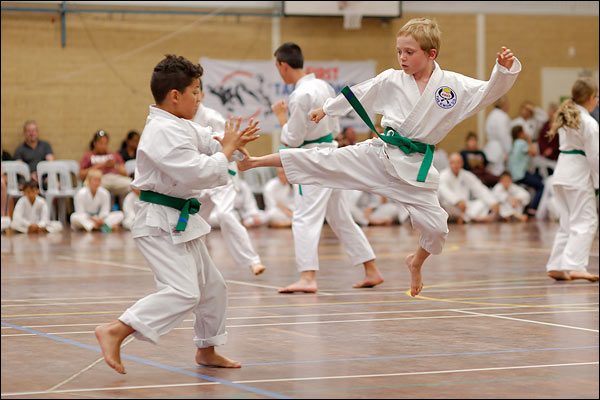 First Tae Kwon Do free sparring, December 2016, Perth