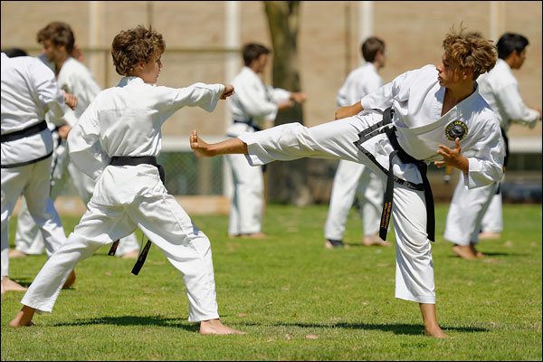 First Tae Kwon Do three-step sparring, January 2017, Perth