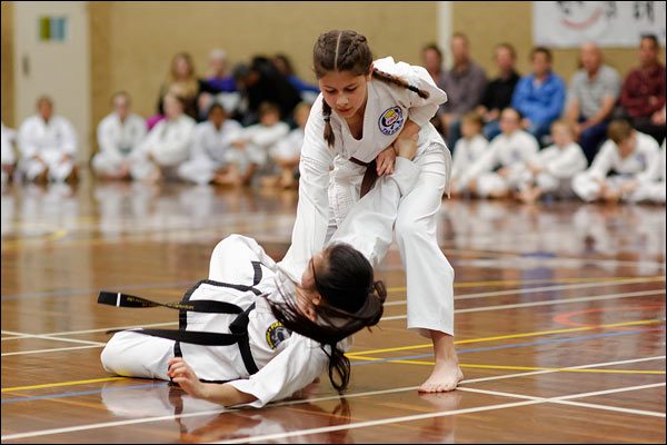 First Tae Kwon Do throwing, June 2017, Perth