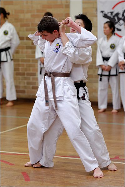 First Tae Kwon Do self-defence, July 2017, Perth