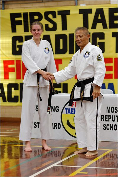 First Tae Kwon Do 1st Dan promotion, September 2017, Perth