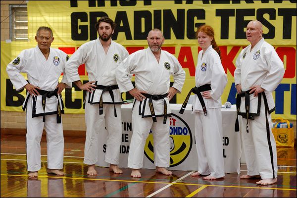 First Tae Kwon Do group portrait, September 2017, Perth