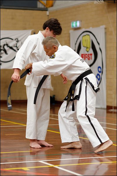 First Tae Kwon Do 1st Dan black belt promotion, December 2017, Perth