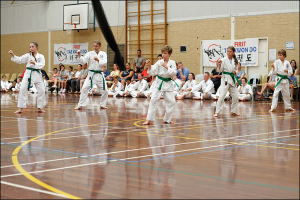 First Tae Kwon Do pattern, March 2018, Perth