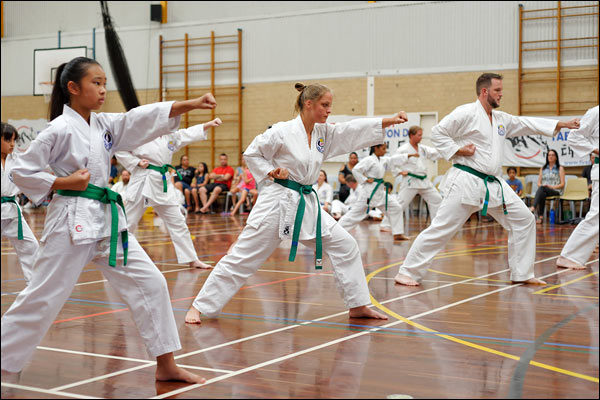 First Tae Kwon Do pattern, March 2018, Perth