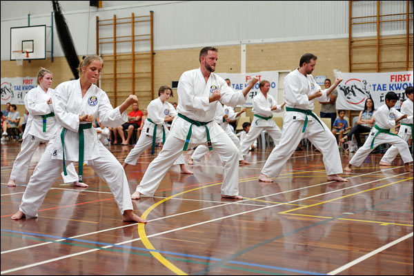 First Tae Kwon Do pattern, March 2018, Perth