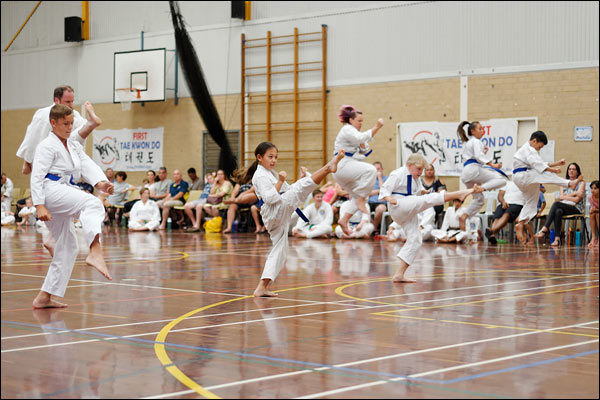 First Tae Kwon Do jumping front snap kick, March 2018, Perth