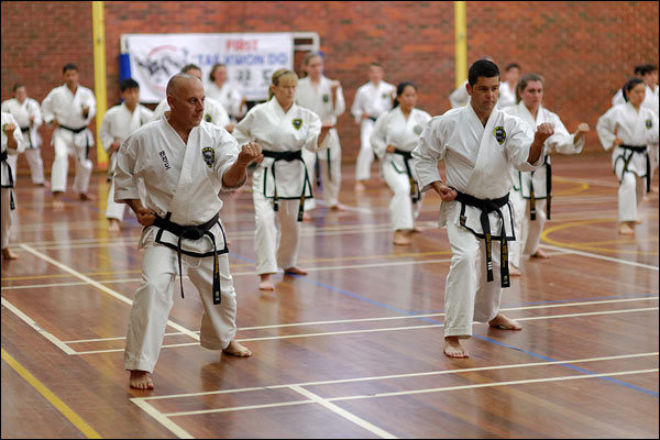 First Tae Kwon Do basics, May 2018, Perth