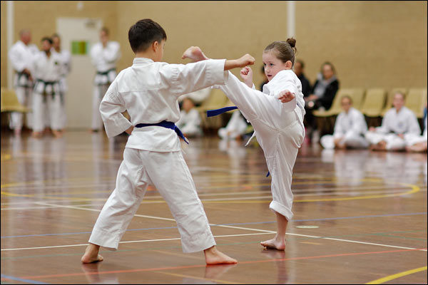 First Tae Kwon Do one-step sparring, June 2018, Perth