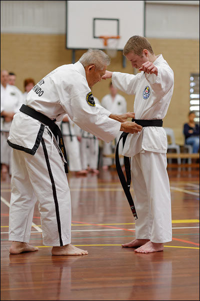 First Tae Kwon Do promotion to 1st Dan black belt, September 2018, Perth