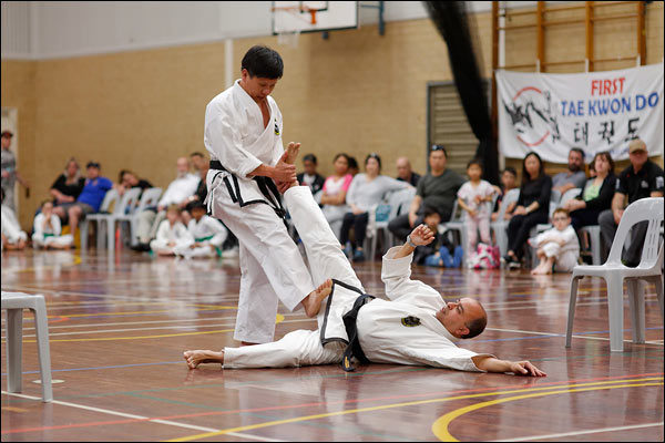 First Tae Kwon Do self-defence, September 2018, Perth