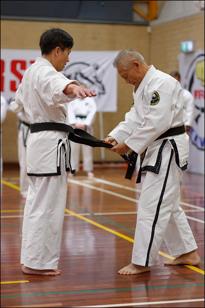 First Tae Kwon Do promotion to 2nd Dan instructor, September 2018, Perth