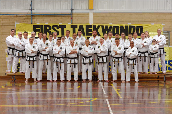 First Tae Kwon Do Master Instructor, Chief Instructors, WA instructors, and visiting SA instructors, September 2018, Perth