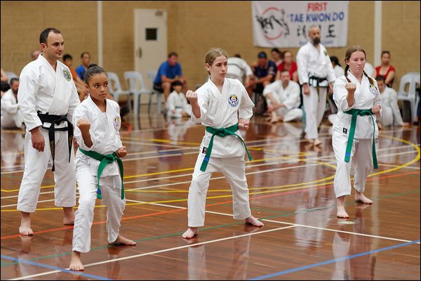First Tae Kwon Do pattern, December 2018, Perth