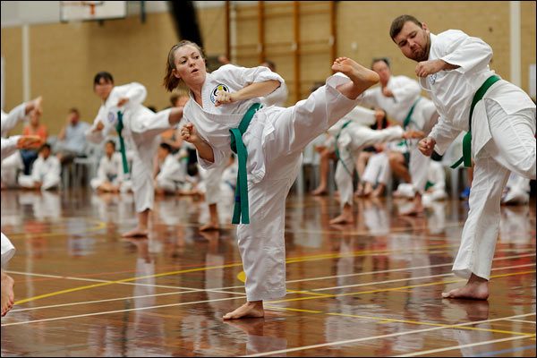 First Tae Kwon Do side kick, December 2018, Perth
