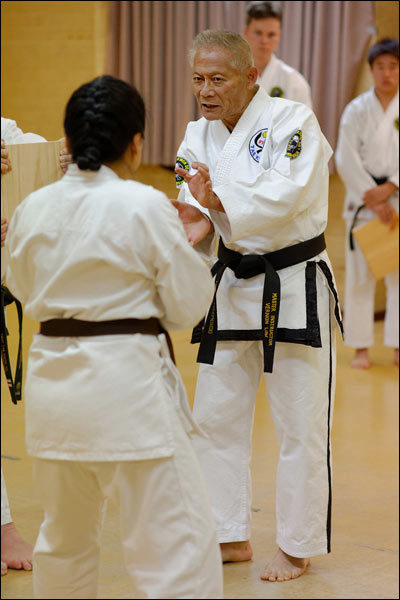 First Tae Kwon Do Master Vernon Low instructing, May 2019, Perth