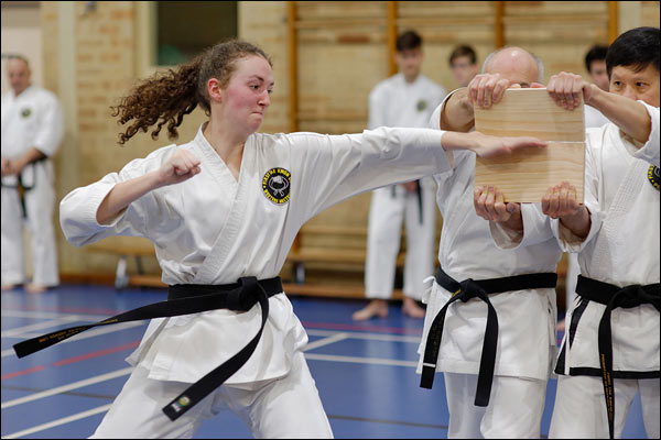 First Tae Kwon Do knife-hand strike, July 2019, Perth