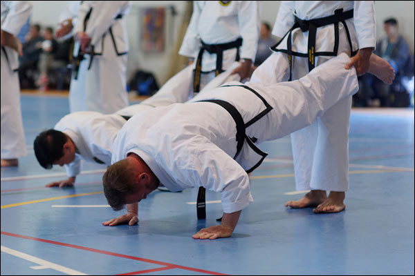 First Tae Kwon Do push-ups, October 2019, Perth