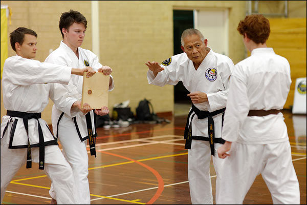 First Tae Kwon Do Master Vernon Low instructing, October 2019, Perth