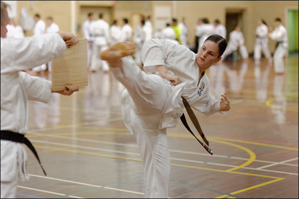 First Tae Kwon Do spinning heel kick, October 2019, Perth