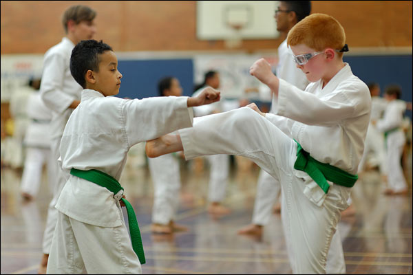 First Tae Kwon Do one-step sparring, December 2019, Perth