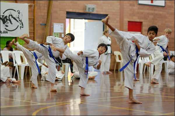 First Tae Kwon Do back kick, December 2019, Perth