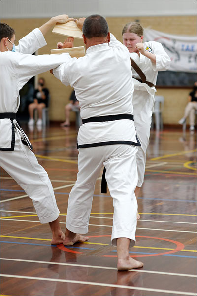 First Tae Kwon Do jumping front snap kick, March 2022, Perth