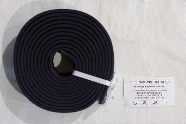 Kataaro deluxe brushed cotton black belt accessories, May 2022, Perth
