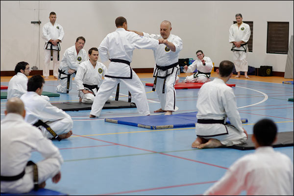 First Tae Kwon Do throwing instruction, July 2022, Perth