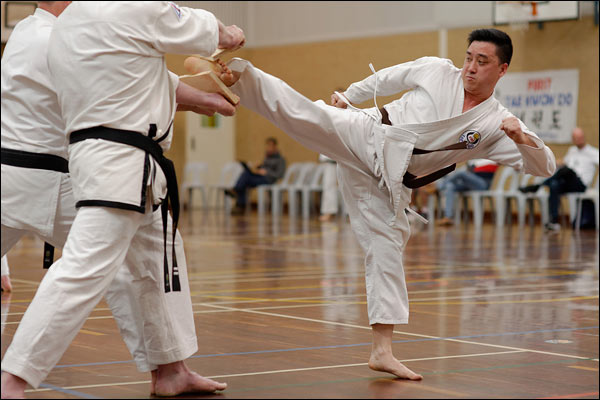 First Tae Kwon Do side kick, September 2022, Perth
