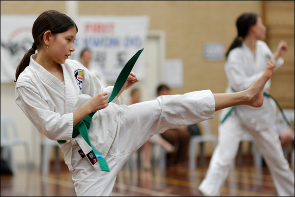 First Tae Kwon Do front snap kick, March 2023, Perth