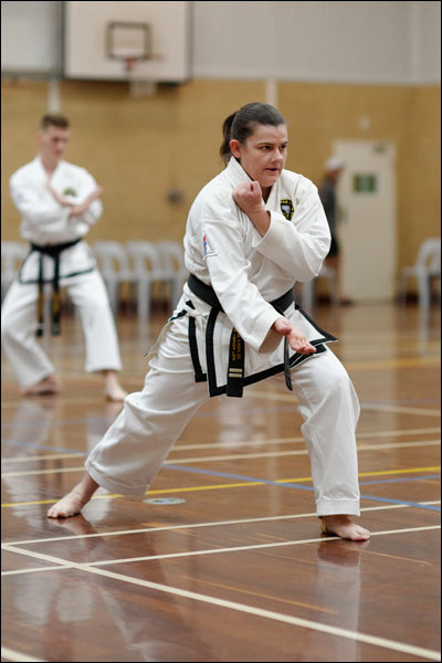 First Tae Kwon Do spear-finger thrust, March 2023, Perth