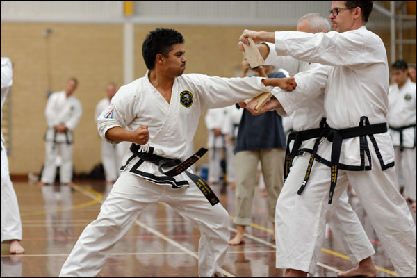 First Tae Kwon Do punch board break, March 2023, Perth